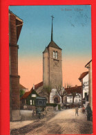 DAL-19 Saint-Blaise.  Eglise Et Attelage Diligence.ANIME.  Circ. 1913 Vers L'Allemagne. Ideal No 25 - Saint-Blaise