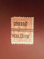 Rare Timbre Du Canada , Surcharge Renvèrsè - Used Stamps