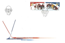 Norway Norge 1999 Ice Hockey World Championship MI 1310 - 1311 FDC - Lettres & Documents