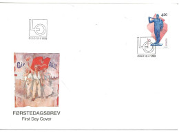 Norway Norge 1999 Centenary Of The Norwegian Trade Union Confederation, MI  1312 FDC - Briefe U. Dokumente