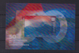 2022 Luxembourg 50th Flag Anniversary 3d Hologram Mini Sheet MNH Superb - Nuevos