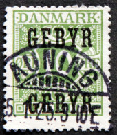 Denmark 1923  Minr.14 GEBYR  AUNING 5-1-1925)    ( Lot  G 2627 ) - Portomarken