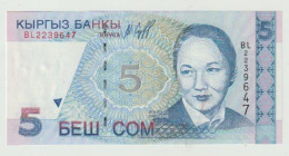 Banknote Kirgizië-kirgistan 5 Som 1997 UNC - Kirghizistan