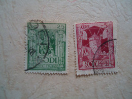 RHODI  ITALY    USED STAΜPS RHODI  ΡΟΔΟΣ  POSTMARK - Dodecaneso