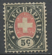 Suisse - Switzerland - Schweiz Télégraphe 1868-81 Y&T N°TT1A - Michel N°TM1 Nsg - 5c Croix Blanche - Telegraph