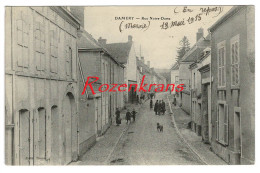 Damery Rue Notre Dame [51] Marne CPA Carte Postale Animee Chien Hond Dog 1915 France Frankrijk - Altri & Non Classificati