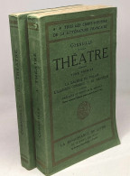 Théâtre TOME PREMIER - La Galerie Du Palais - L'illusion Comique - Le Menteur + TOME TROISIEME - Cinna - Polyeucte / Tou - Other & Unclassified