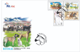 Turkey, Türkei - 2017 - Animals, Dogs, Cats And Horses /// First Day Cover & FDC - Cartas & Documentos