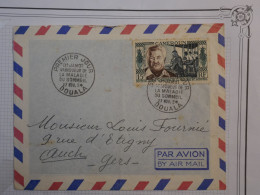 BQ3 CAMEROUN  BELLE LETTRE FDC  1954  DOUALA  A  AUCH FRANCE  +1ER JOUR +  +N°45 + AFF. PLAISANT+ + - Covers & Documents