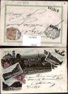 693581 Lithographie Gruss Aus Amstetten Schloss Wallsee 1897 - Amstetten