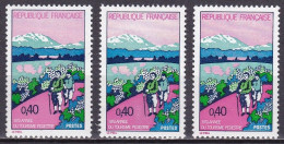 FR7536- FRANCE – 1972 – WALKING TOURISM - Y&T # 1723(x3) MNH - Nuovi