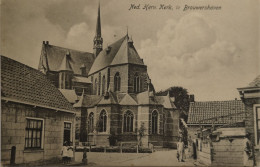 Brouwershaven (Zld) (gem. Schouwen-Duiveland) Ned. Herv. Kerk En Omgeving 19?? - Sonstige & Ohne Zuordnung