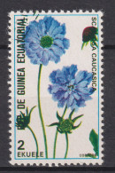 1979 Äquatorial-Guinea, Mi:GQ 1595A, (X) Blumen-Sträusse Bouquets, Pincushion Flower (Scabiosa Caucasica) - Guinée Equatoriale