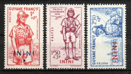 Col33 Colonie Inini N° 48 à 50 Neuf X MH  Cote : 7,50€ - Unused Stamps