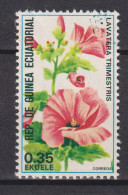 1979 Äquatorial-Guinea, Mi:GQ 1588A, (X) Blumen-Sträusse Bouquets, Rose Mallow (Lavatera Trimestris) - Guinée Equatoriale