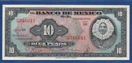 MEXICO - P. 53b – 10 Pesos 1953 UNC, S/n DK G346641 - Mexico