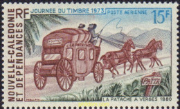 44468 MNH NUEVA CALEDONIA 1973 DIA DEL SELLO - Chevaux