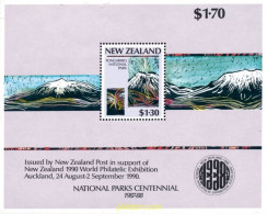 162341 MNH NUEVA ZELANDA 1987 PARQUES NACIONALES - Vulkanen