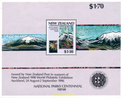 162341 MNH NUEVA ZELANDA 1987 PARQUES NACIONALES - Volcans