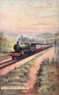 TRAIN - The CORNISHMAN Near BATH - Illustration - GWR - Cartes Postales Anciennes - Trains