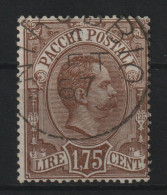 Italien 1884 1,75 L. König, Michel P6 Paketmarke, Gestempeltes Prachtstück, Michel 100,-€ - Paketmarken