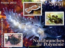 293469 MNH POLINESIA FRANCESA 2012 NUDIBRANCHES DE POLINESIA - Neufs