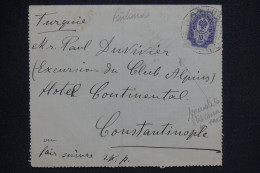 FINLANDE - Carte Lettre Pour Constantinople, Affranchissement Administration Russe - L 142727 - Brieven En Documenten