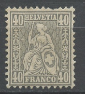 Suisse - Switzerland - Schweiz 1867-78 Y&T N°47 - Michel N°34 Nsg - 40c Helvétia Assise - Ongebruikt