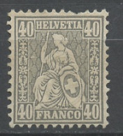 Suisse - Switzerland - Schweiz 1867-78 Y&T N°47 - Michel N°34 Nsg - 40c Helvétia Assise - Nuovi
