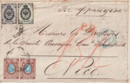 RUSSIE - 1870 - SUPERBE LETTRE De TAGANROG => NICE - Storia Postale