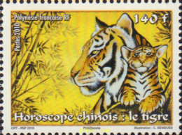 580216 MNH POLINESIA FRANCESA 2010 AÑO LUNAR CHINO - AÑO DEL TIGRE - Neufs