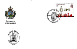 SAN MARINO - 2019 120° Fondazione Squadra Di Calcio AC MILAN Su Fdc UFN - 3512 - Clubs Mythiques