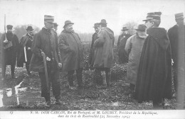 78-RAMBOUILLET- S.M DOM CARLOS- ROI DU PORTUGAL ET M. LOUBET PRESIDENT DE LA REPUBLIQUE DANS LES TIRES 25 NOV 1905 - Rambouillet