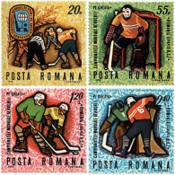 61949 MNH RUMANIA 1970 CAMPEONATOS DEL MUNDO DE HOCKEY SOBRE HIELO - Hockey (Field)