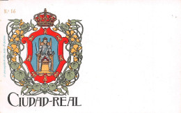 Espagne - CIUDAD-REAL Par Eriado - Escudo De Armas, Armoiries - Lith. Hermenegildo Miralles, Barcelona N'16 - Précurseur - Ciudad Real