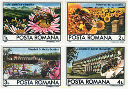93986 MNH RUMANIA 1987 APICULTURA EN RUMANIA - Arañas
