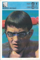 Trading Card KK000321 - Svijet Sporta Swimming Yugoslavia Slovenia Borut Petric 10x15cm - Natation