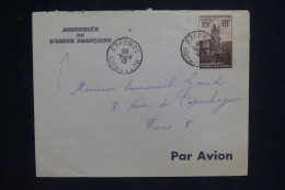 COMORES - Enveloppe De L'Assemblée De L'Union Française, De Mutsamudu Pour Paris En 1955 - L 142740 - Storia Postale