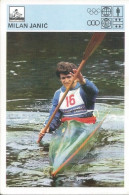 Trading Card KK000330 - Svijet Sporta Rowing Kayak Canoe Yugoslavia Serbia Milan Janic 10x15cm - Aviron