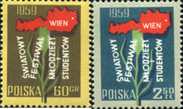 166348 MNH POLONIA 1959 7 CONGRESO INTERNACIONAL DE LA JOVENTUD Y DE LOS ESTUDIANTES - Sonstige & Ohne Zuordnung