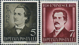 166424 MNH RUMANIA 1939 CINCUENTENARIO DE LA MUERTE DEL POETA MIHAIL EMINESCU - Autres & Non Classés