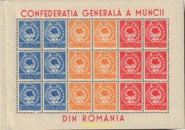 172744 MNH RUMANIA 1947 1 CONGRESO DE LA UNION SINDICAL RUMANA - Autres & Non Classés