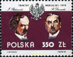 168574 MNH POLONIA 1989 70 ANIVERSARIO DEL TRATADO DE VERSALLES - Sonstige & Ohne Zuordnung