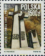 168668 MNH POLONIA 1990 HOMENAJE A LAS VICTIMAS DEL DISTURBIO DE 1956 A POZNAN - Andere & Zonder Classificatie