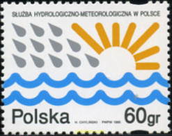 169057 MNH POLONIA 1995 75 ANIVERSARIO DEL SERVICIO METEOROLOGICO POLACO - Altri & Non Classificati