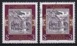 MiNr. 1576 Österreich 1978, 9. Juni. 700 Jahre Stadt Gmunden - Postfrisch/**/MNH + Gestempelt - Châteaux