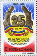 173871 MNH RUMANIA 1987 25 ANIVERSARIO DE LA COLECTIVIZACION DE LA AGRICULTURA - Agriculture