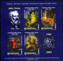 185123 MNH RUMANIA 2005 100 ANIVERSARIO DE LA MUERTE DE JULIO VERNE - Chevaux