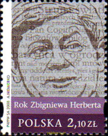 240434 MNH POLONIA 2008 PERSONAJES. ZBIGNIEW HERBERT, ESCRITOR - Andere & Zonder Classificatie