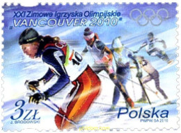 248301 MNH POLONIA 2010 21 JUEGOS OLIMPICOS INVIERNO VANCOUVER 2010 - Hiver 2010: Vancouver